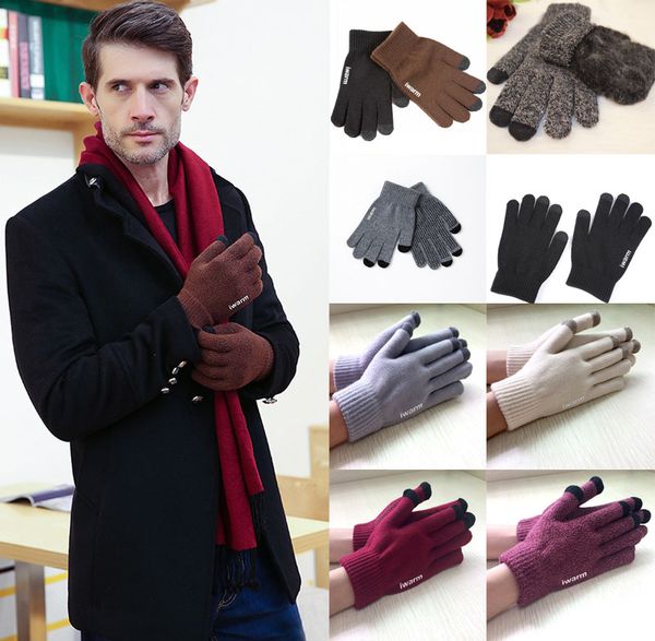 13 styles winter plus velvet warm touchscreen gloves knit wool lined texting for women & men christmas gift support fba drop shipping h917q, Black
13 styles winter plus velvet warm touchscreen gloves knit wool lined texting for women & men christmas gift support fba drop shipping h917q, Black
