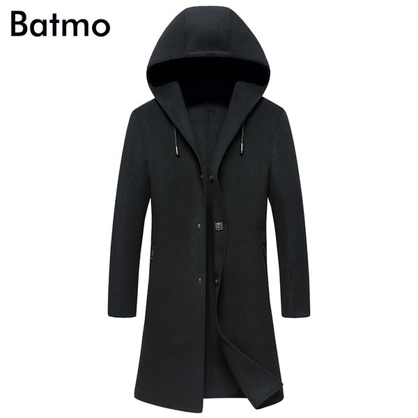 batmo 2018 new arrival winter wool smart casual thicked hooded trench coat men,men's long jackets,plus-size 9813, Black
batmo 2018 new arrival winter wool smart casual thicked hooded trench coat men,men's long jackets,plus-size 9813, Black