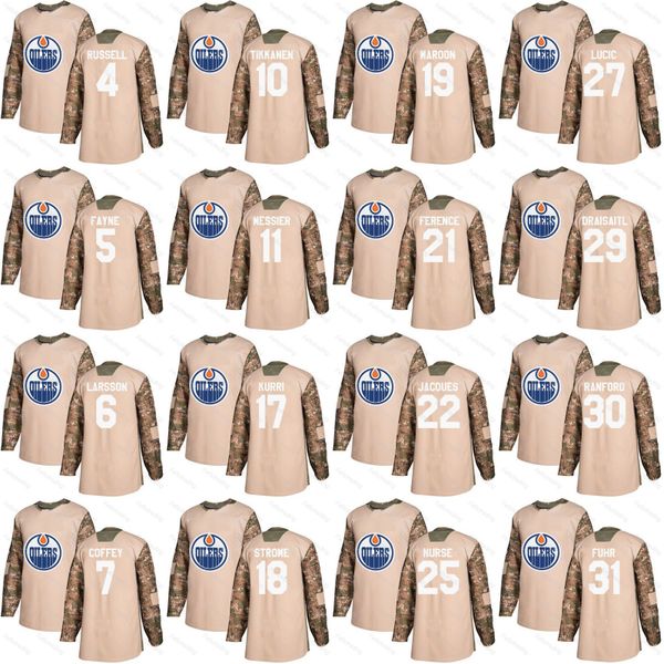 Edmonton Oilers 2017 Veterans Day 29 Leon Draisaitl Milan Lucic Darnell Nurse Kris Russell Grant Fuhr Bill Ranford Paul Coffey Jersey
Edmonton Oilers 2017 Veterans Day 29 Leon Draisaitl Milan Lucic Darnell Nurse Kris Russell Grant Fuhr Bill Ranford Paul Coffey Jersey