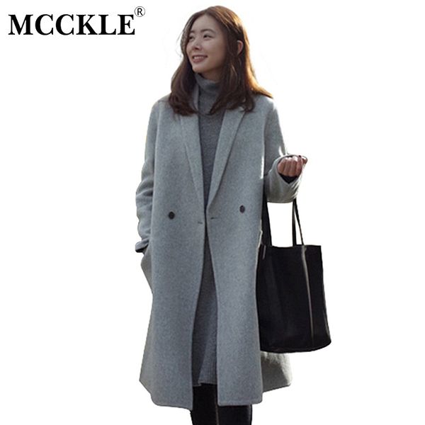 mcckle women autumn winter coats jackets warm cotton padded wool blends solid oversized long coat manteau femme, Black
mcckle women autumn winter coats jackets warm cotton padded wool blends solid oversized long coat manteau femme, Black