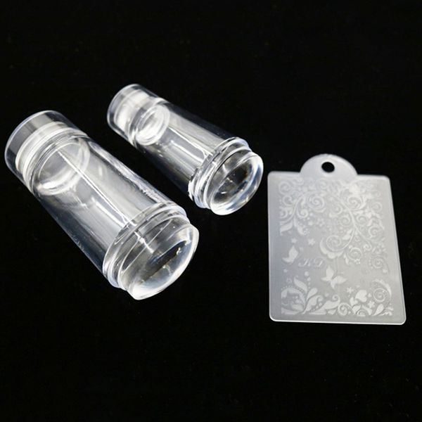 2pcs/set mini transparent jelly nail art stamper scraper set silicone nail stamp stamping manicure templates tool 2 sizes, White
2pcs/set mini transparent jelly nail art stamper scraper set silicone nail stamp stamping manicure templates tool 2 sizes, White