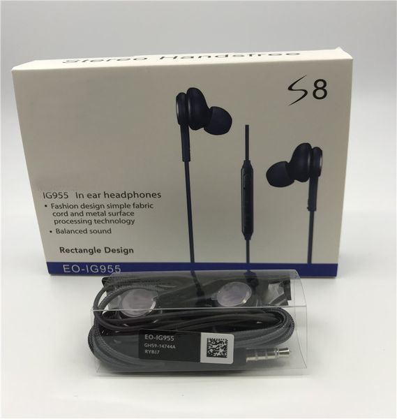 For S8 Black Earphones Headphones 3.5mm In ear Stereo Headset Earphone Earbuds with Mic With Retail Package EO-IG955 For Samsung s8 plus
For S8 Black Earphones Headphones 3.5mm In ear Stereo Headset Earphone Earbuds with Mic With Retail Package EO-IG955 For Samsung s8 plus