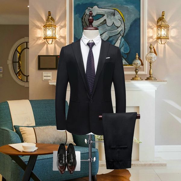 luxury men wedding suit male blazers slim fit suits for men costume business formal party formal work wear suits (jacket+pants, White;black
luxury men wedding suit male blazers slim fit suits for men costume business formal party formal work wear suits (jacket+pants, White;black