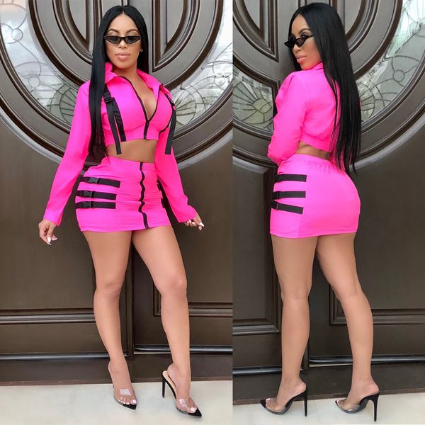 double zipper suit collar two-piece suit women's two piece dress nightclub women's short dress suits, White
double zipper suit collar two-piece suit women's two piece dress nightclub women's short dress suits, White