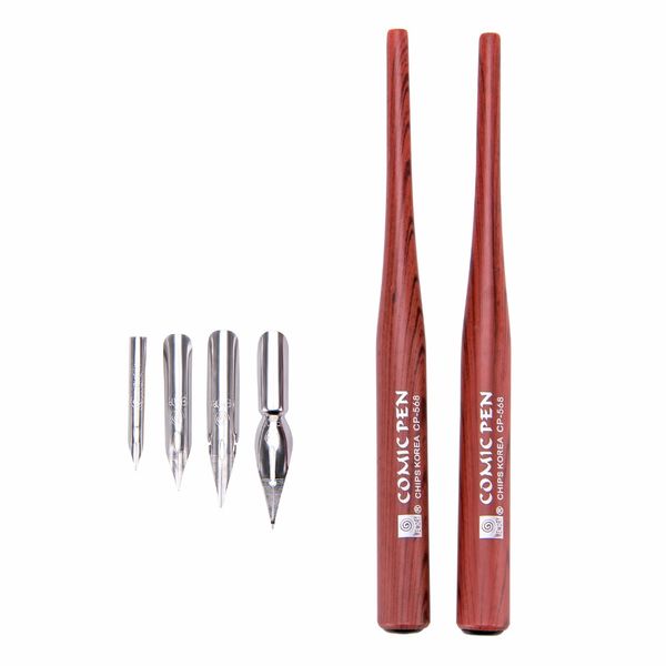 student level 4nibs and 2pcs handle animation drawing tool set fountain pen for artist drawing art supplier, Black;red
student level 4nibs and 2pcs handle animation drawing tool set fountain pen for artist drawing art supplier, Black;red