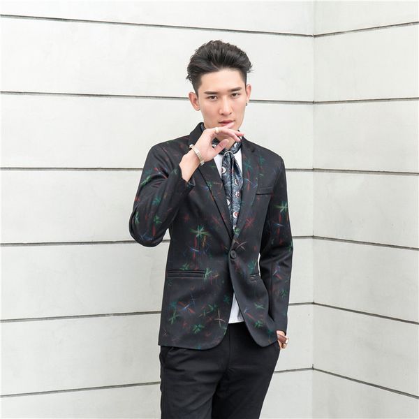 high quality floral blazers men slim fit 2018 new designer blazer hombre mens colors fireworks pattern one button jacket #881, White;black
high quality floral blazers men slim fit 2018 new designer blazer hombre mens colors fireworks pattern one button jacket #881, White;black