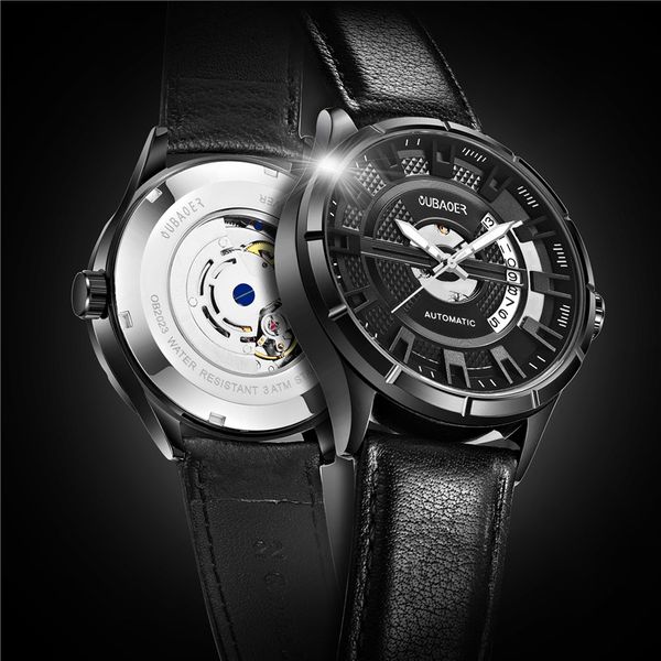 oubaoer automatic mechanical mens watches genuine leather skeleton clock sport male wristwatch 2023, Slivery;brown
oubaoer automatic mechanical mens watches genuine leather skeleton clock sport male wristwatch 2023, Slivery;brown