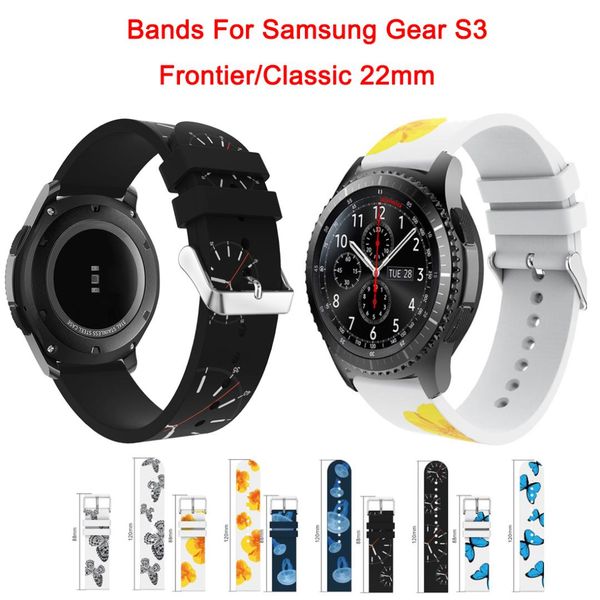 bands for samsung gear s3 frontier/classic watch individuality fashion style replecement theme printing silicone strap 22mm, Black;brown
bands for samsung gear s3 frontier/classic watch individuality fashion style replecement theme printing silicone strap 22mm, Black;brown