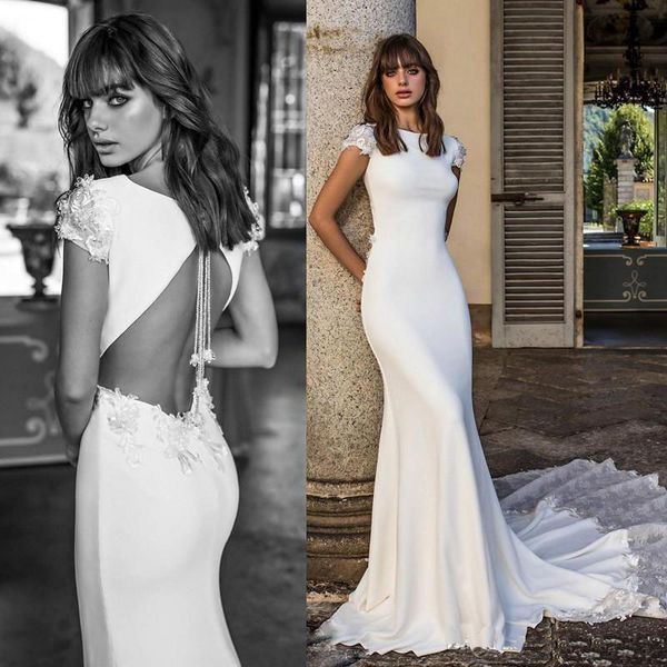 Vestido De Novia 2018 Berta Wedding Dresses Backless Lace Long Train Mermaid Beach Wedding Gowns Western Country Bridal Wedding Dress
Vestido De Novia 2018 Berta Wedding Dresses Backless Lace Long Train Mermaid Beach Wedding Gowns Western Country Bridal Wedding Dress