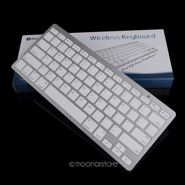 Portable durable Silver Ultra Thin Design Bluetooth 3.0 Wireless Keyboard For iPad for Mac Book/PC Computer
Portable durable Silver Ultra Thin Design Bluetooth 3.0 Wireless Keyboard For iPad for Mac Book/PC Computer