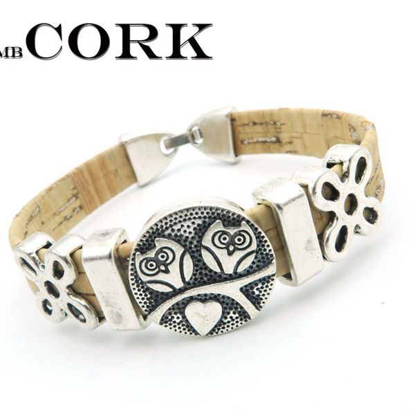 whole salenatural cork made double cute owl women vintage bracelet original lady handmade natural jewelry 17cm br-137, Black
whole salenatural cork made double cute owl women vintage bracelet original lady handmade natural jewelry 17cm br-137, Black
