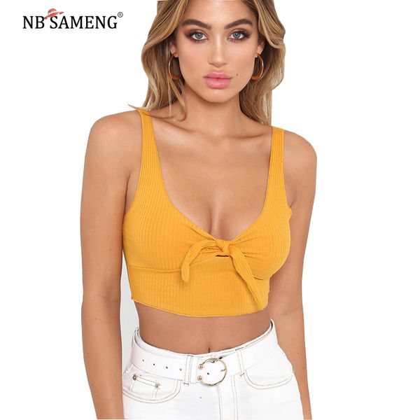 2018 spring summer women solid cotton tanks bow slim sleeveless short cropped vest, White
2018 spring summer women solid cotton tanks bow slim sleeveless short cropped vest, White