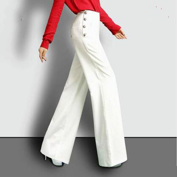 2017 spring and autumn fashion casual plus size high waist female women girls straight wide leg pants trousers clothes, Black;white
2017 spring and autumn fashion casual plus size high waist female women girls straight wide leg pants trousers clothes, Black;white