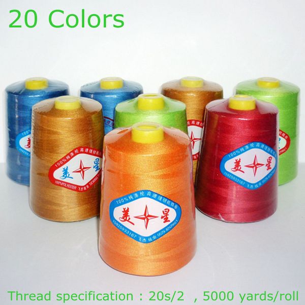 5000 yards industrial durable 20s/2 yarns polyester sewing machine threads for oxford/bag/curtain/duvet, Black;white
5000 yards industrial durable 20s/2 yarns polyester sewing machine threads for oxford/bag/curtain/duvet, Black;white