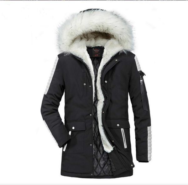 men hooded long down jackets winter thicker warm coats outwear casual camouflage down parkas men cotton slim down jackets, Black
men hooded long down jackets winter thicker warm coats outwear casual camouflage down parkas men cotton slim down jackets, Black
