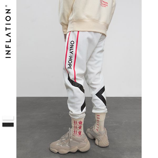 inflation 'only hope' letter print stripe jogger sweatpants mens vintage track trousers hip hop elastic waist pants new 8875w, Black
inflation 'only hope' letter print stripe jogger sweatpants mens vintage track trousers hip hop elastic waist pants new 8875w, Black