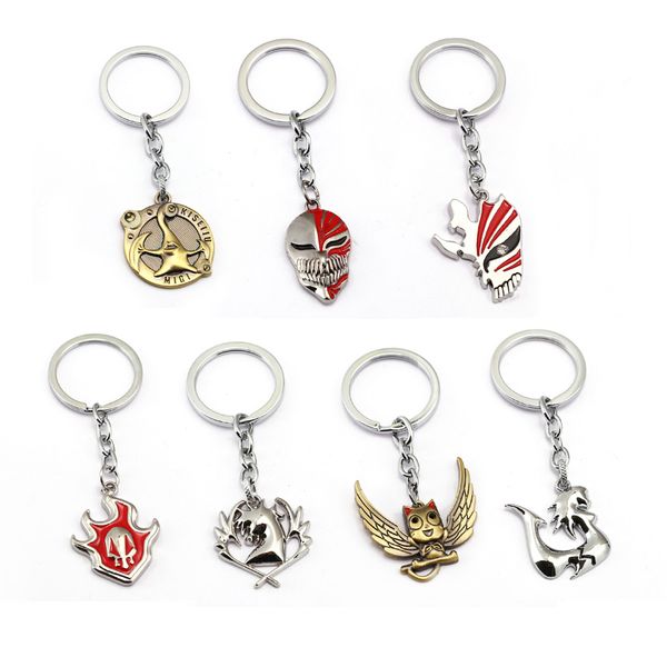 j store anime fairy tail keychain metal bleach key chain alloy mask pendant keyring figure cosplay chaveiros, Silver
j store anime fairy tail keychain metal bleach key chain alloy mask pendant keyring figure cosplay chaveiros, Silver