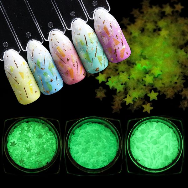 1 box nail glitter powder fluorescent luminous sequins for nail art star moon heart flakes decoration glow in the dark jiyp01-07, Silver;gold
1 box nail glitter powder fluorescent luminous sequins for nail art star moon heart flakes decoration glow in the dark jiyp01-07, Silver;gold