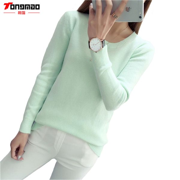 tongmao sweater women autumn&winter cashmere blend candy color sweater long sleeve o-neck warm pullovers knitted female sweaters, White;black
tongmao sweater women autumn&winter cashmere blend candy color sweater long sleeve o-neck warm pullovers knitted female sweaters, White;black