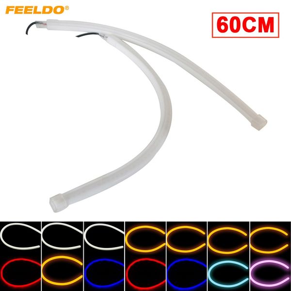 FEELDO 2шт 60см гибкая слезоточивая полоса 7-Dual Color Switchback дневной ходовой свет DRL с пово
FEELDO 2шт 60см гибкая слезоточивая полоса 7-Dual Color Switchback дневной ходовой свет DRL с пово