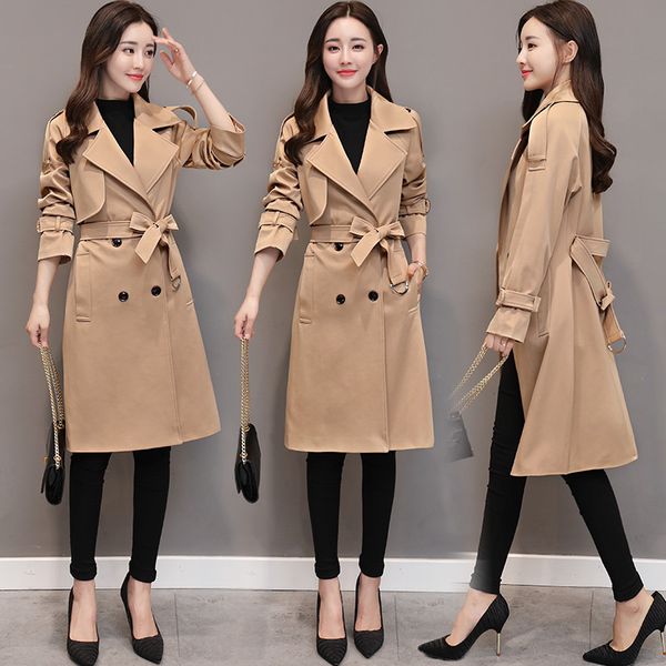 2018 spring autumn fashion windbreaker coats women's elegant overcoat double breasted belted slim long trench coat lady -4xl, Tan;black
2018 spring autumn fashion windbreaker coats women's elegant overcoat double breasted belted slim long trench coat lady -4xl, Tan;black
