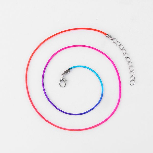 dropshipping 10pcs rainbow polychromatic multicolor 1.5mm satin silk cord neckalce rope chain 18 inch+ 2 inches extend, Golden;silver
dropshipping 10pcs rainbow polychromatic multicolor 1.5mm satin silk cord neckalce rope chain 18 inch+ 2 inches extend, Golden;silver