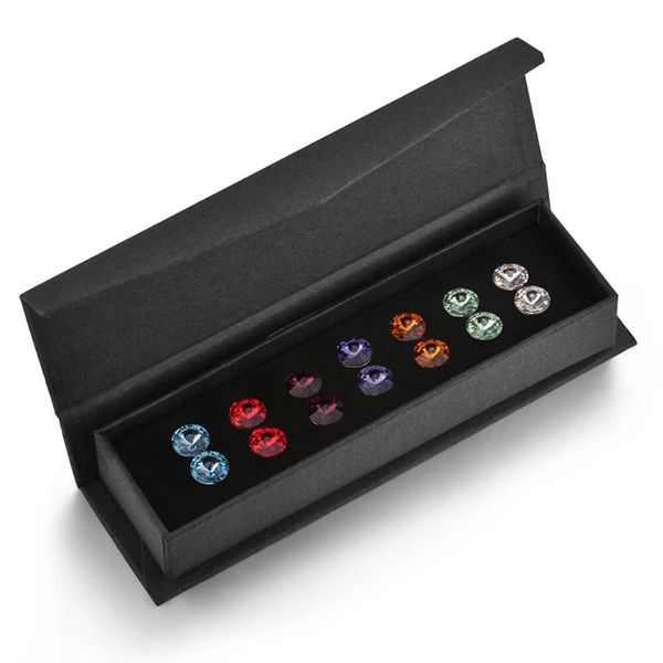7pairs/set crystals from stud earrings 7 colors weekly jewelry for women girls silver color simple round piercing, Slivery;golden
7pairs/set crystals from stud earrings 7 colors weekly jewelry for women girls silver color simple round piercing, Slivery;golden
