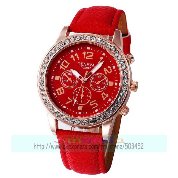 100pcs/lot elegance crystal leather watch for women geneva brand rhinestone luxury lady casual wrist watch wholesale clock, Slivery;brown
100pcs/lot elegance crystal leather watch for women geneva brand rhinestone luxury lady casual wrist watch wholesale clock, Slivery;brown
