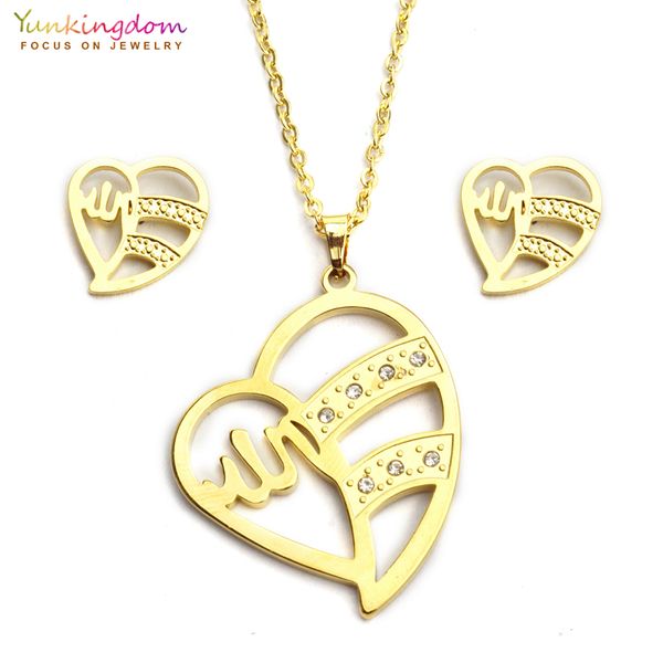 yunkingdom love heart rhinestone jewelry sets for women fashion stainless steel pendant necklace earring set ue0151, Silver
yunkingdom love heart rhinestone jewelry sets for women fashion stainless steel pendant necklace earring set ue0151, Silver