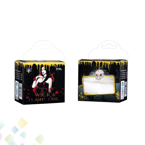 Authentic Demon Killer Wick and Flame Coil 316L with Muscle Cotton 316L Material 0.25-0.3ohm Coils for RDA RBA Atomizers DHL Free
Authentic Demon Killer Wick and Flame Coil 316L with Muscle Cotton 316L Material 0.25-0.3ohm Coils for RDA RBA Atomizers DHL Free