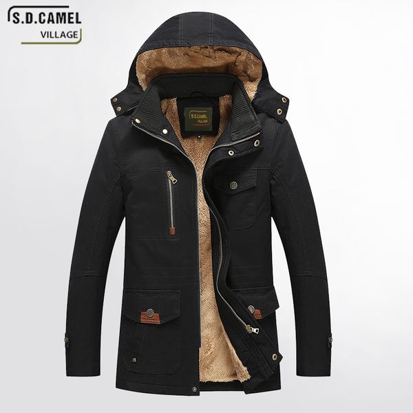 s.d.camel village 2017 new winter jacket men's coat winter clothes thick coat cotton mens hooded parka jackets, Black
s.d.camel village 2017 new winter jacket men's coat winter clothes thick coat cotton mens hooded parka jackets, Black