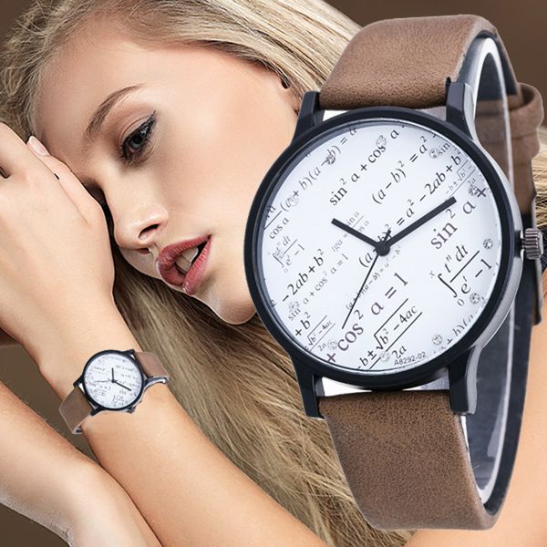 fashion vintage leather math caculation watch men women's equation quartz wrist watch students clock relogio masculino, Slivery;brown
fashion vintage leather math caculation watch men women's equation quartz wrist watch students clock relogio masculino, Slivery;brown