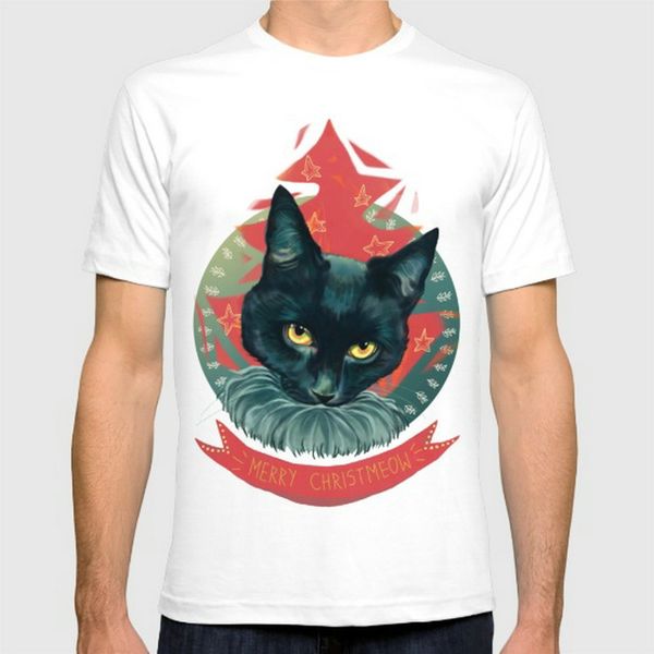 new fashion merry christmeow printing cotton o neck mens short sleeve mens tshirt male tees wholesale, White;black
new fashion merry christmeow printing cotton o neck mens short sleeve mens tshirt male tees wholesale, White;black