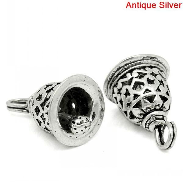 doreenbeads charm pendants christmas bell antique silver flower pattern carved 19x12mm,10pcs, Black
doreenbeads charm pendants christmas bell antique silver flower pattern carved 19x12mm,10pcs, Black