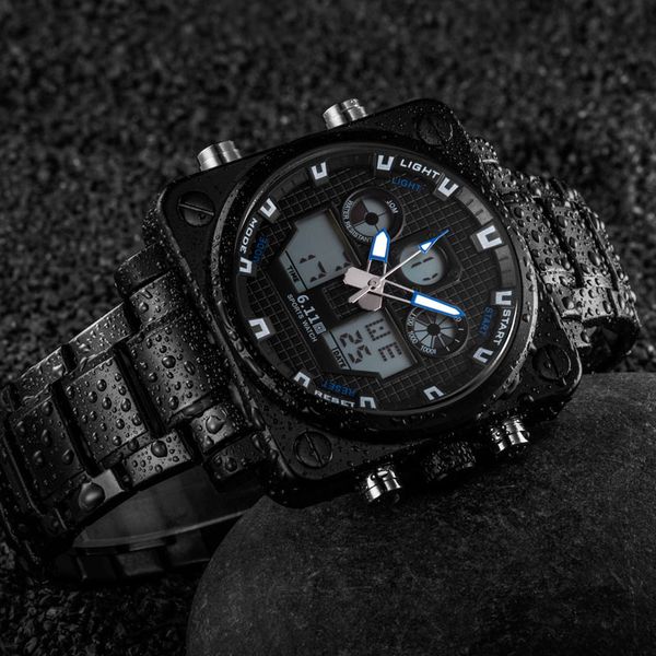 2018 new 6.11 fashion square stainless steel band led sport watch men 30m waterproof digital wrist watch blue, Slivery;brown
2018 new 6.11 fashion square stainless steel band led sport watch men 30m waterproof digital wrist watch blue, Slivery;brown