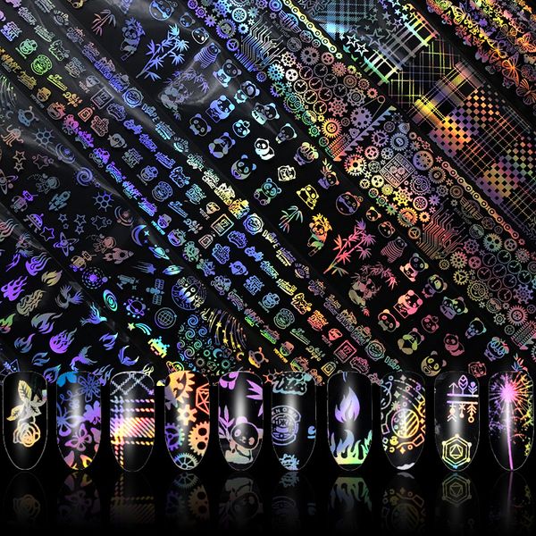 4*100cm/roll holographic nail foil flame dandelion panda bamboo holo nail art transfer sticker water slide art decals, Black
4*100cm/roll holographic nail foil flame dandelion panda bamboo holo nail art transfer sticker water slide art decals, Black