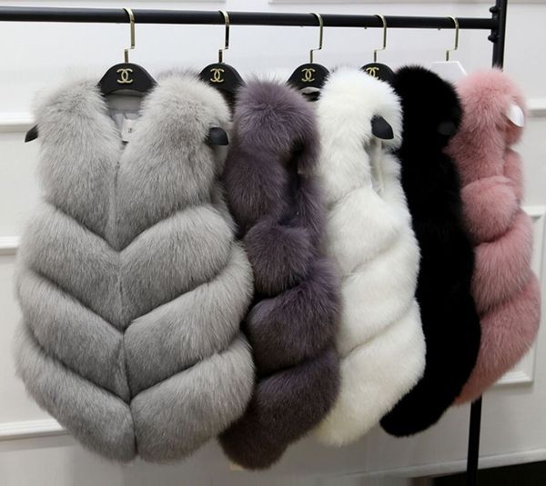 Новая мода осень и зима Женская одежда искусственный Лисий мех жилет женщин длинный жилет пальто 
Новая мода осень и зима Женская одежда искусственный Лисий мех жилет женщин длинный жилет пальто