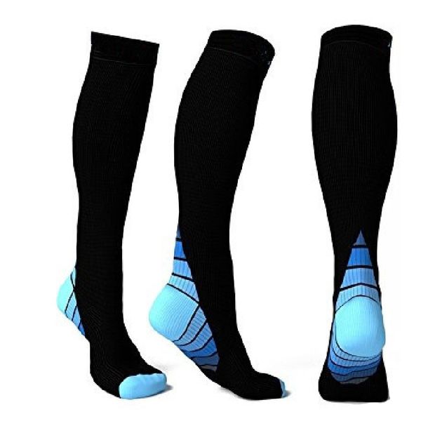 men and women compression socks gradient pressure circulation anti-fatigu knee high orthopedic support stocking dhl, Black
men and women compression socks gradient pressure circulation anti-fatigu knee high orthopedic support stocking dhl, Black