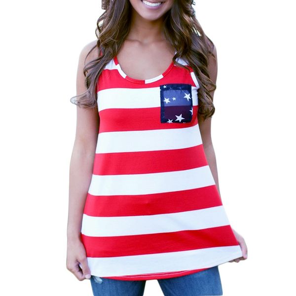 2018 new summer style sleeveless american usa flag print stripes tank for women blouse vest shirt, White
2018 new summer style sleeveless american usa flag print stripes tank for women blouse vest shirt, White