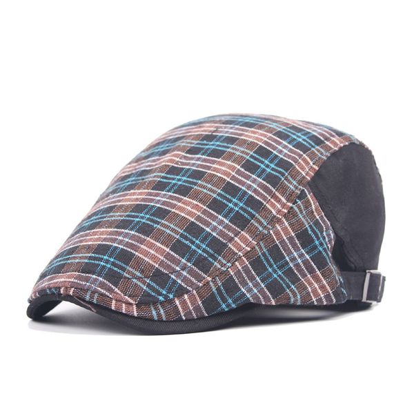 2017 new arrive fashion spring autumn plaid adjustable cap gatsby cotton beret men women gorras planas boina, Blue;gray
2017 new arrive fashion spring autumn plaid adjustable cap gatsby cotton beret men women gorras planas boina, Blue;gray