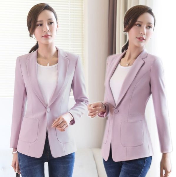 office uniform designs womens spring autumn blazer coat black purple red woman long sleeve blazer slim jacket mujer 4xl, White;black
office uniform designs womens spring autumn blazer coat black purple red woman long sleeve blazer slim jacket mujer 4xl, White;black