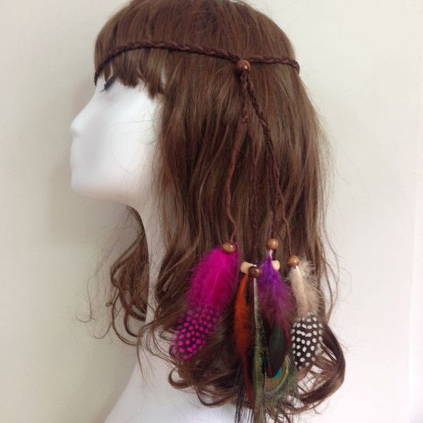 peacock feather headwear indian bohemia folk headband handmade woven rope for girls with beads 2 styles wholesale, Silver
peacock feather headwear indian bohemia folk headband handmade woven rope for girls with beads 2 styles wholesale, Silver