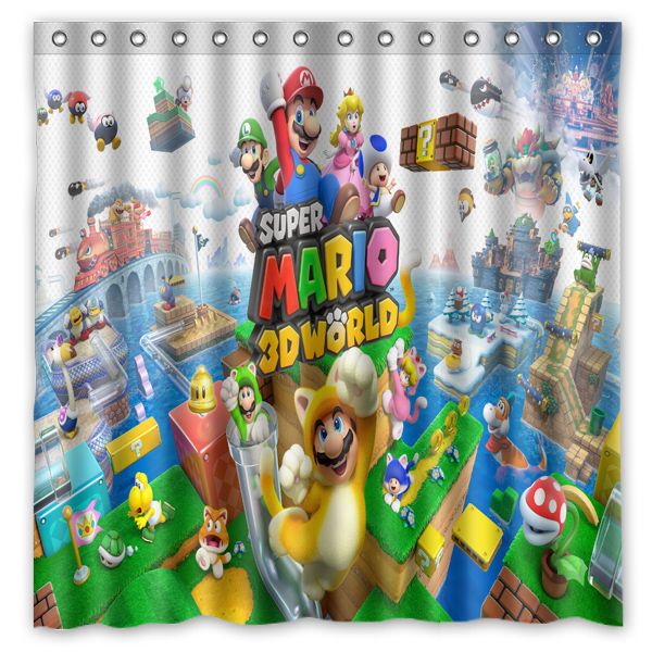 new custom designanime super mario printed waterproof polyester shower curtain/bath curtain(size:180x180cm
new custom designanime super mario printed waterproof polyester shower curtain/bath curtain(size:180x180cm