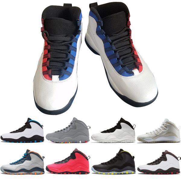 

new arrivals 10 10s men basketball shoes cement tinker black white chicago powder blue red 10s mens sneakers trainers sports shoes us 7-13