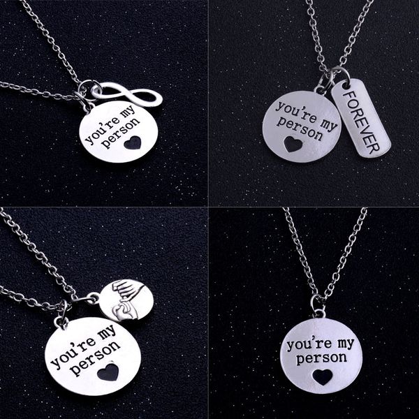 you're my person circle heart pendants familial affection necklaces chockers chain jewelry for friends lovers ing, Silver
you're my person circle heart pendants familial affection necklaces chockers chain jewelry for friends lovers ing, Silver
