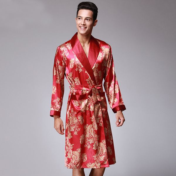 new satin silk robe male spring autumn long sleeve sleepwear bathrobe dressing gown silk kimono hombre, Black;brown
new satin silk robe male spring autumn long sleeve sleepwear bathrobe dressing gown silk kimono hombre, Black;brown