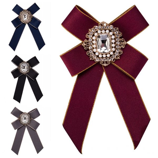 4 Colors Fashion Women Retro Grosgrain Rhinestone Bow Brooch Pin Bow Tie Jewelry For Wedding Party Gifts Support FBA Drop Shipping H416R
4 Colors Fashion Women Retro Grosgrain Rhinestone Bow Brooch Pin Bow Tie Jewelry For Wedding Party Gifts Support FBA Drop Shipping H416R