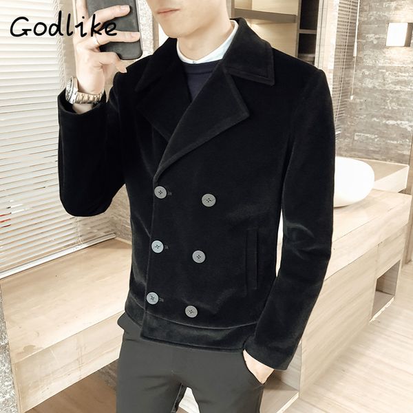 2018 new autumn and winter trend men's woollen jacket, korean version of double breasted short style jacket windbreaker, Tan;black
2018 new autumn and winter trend men's woollen jacket, korean version of double breasted short style jacket windbreaker, Tan;black