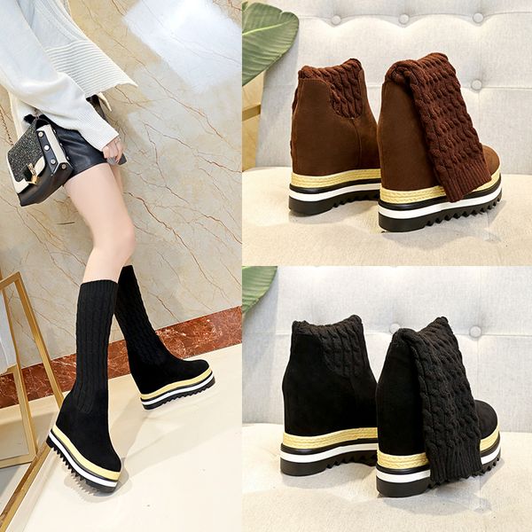 new autumn and winter women's shoes quality waterproof platform european ladies matte leather fashion boots, Black
new autumn and winter women's shoes quality waterproof platform european ladies matte leather fashion boots, Black