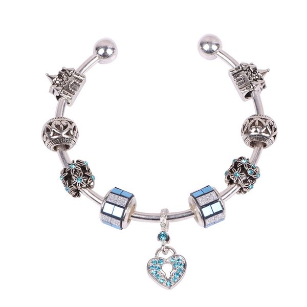 aifeili 2018 jewellery european charm bracelets for silver color chain bracelets bangles diy jewelry exquisite gift, Black 
aifeili 2018 jewellery european charm bracelets for silver color chain bracelets bangles diy jewelry exquisite gift, Black